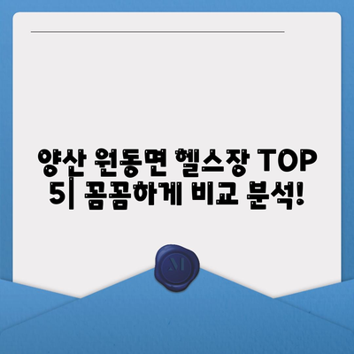 경상남도 양산시 원동면 헬스장 추천 | 가격 | 비용 | pt | 근처 | 24시 | 일일권 | 무인 | 2024 후기 top5