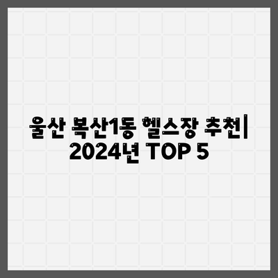 울산시 중구 복산1동 헬스장 추천 | 가격 | 비용 | pt | 근처 | 24시 | 일일권 | 무인 | 2024 후기 top5