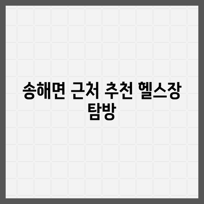 인천시 강화군 송해면 헬스장 추천 | 가격 | 비용 | pt | 근처 | 24시 | 일일권 | 무인 | 2024 후기 top5