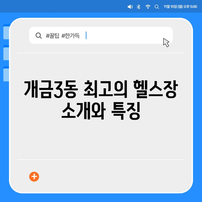 부산시 부산진구 개금3동 헬스장 추천 | 가격 | 비용 | pt | 근처 | 24시 | 일일권 | 무인 | 2024 후기 top5