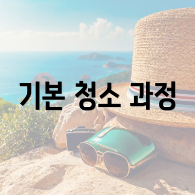 기본 청소 과정