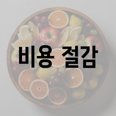 비용 절감