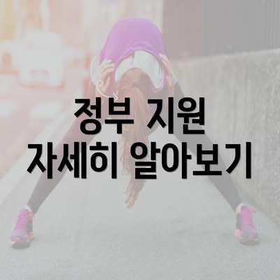 정부 지원 자세히 알아보기