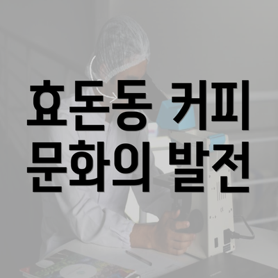 효돈동 커피 문화의 발전