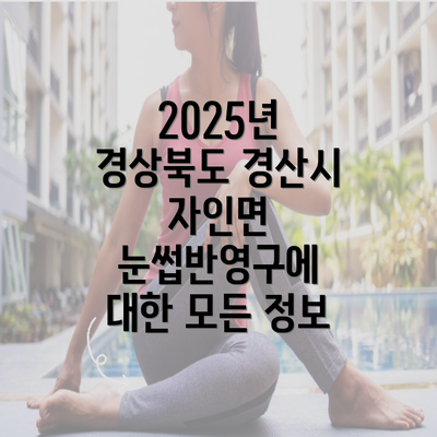 2025년 경상북도 경산시 자인면 눈썹반영구에 대한 모든 정보