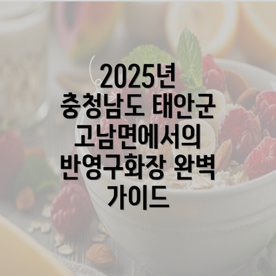 2025년 충청남도 태안군 고남면에서의 반영구화장 완벽 가이드