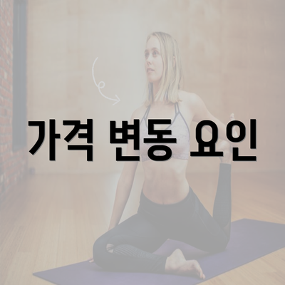 가격 변동 요인