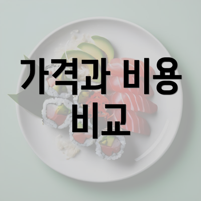 가격과 비용 비교