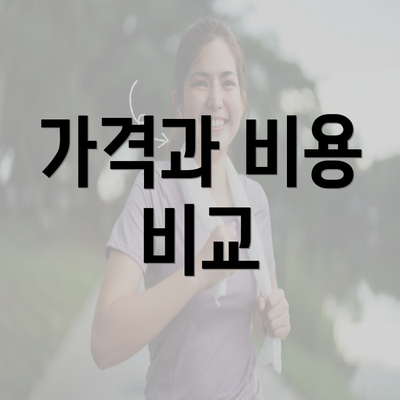 가격과 비용 비교