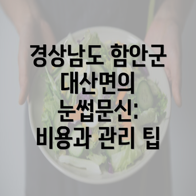 경상남도 함안군 대산면의 눈썹문신: 비용과 관리 팁