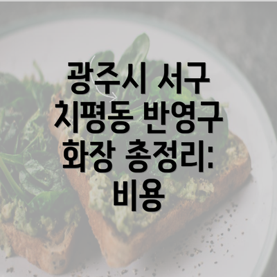 광주시 서구 치평동 반영구 화장 총정리: 비용