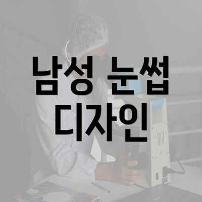 남성 눈썹 디자인