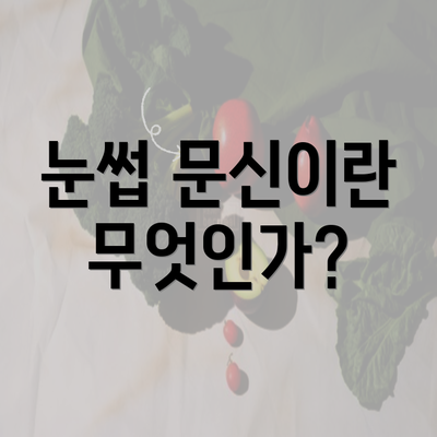 눈썹 문신이란 무엇인가?