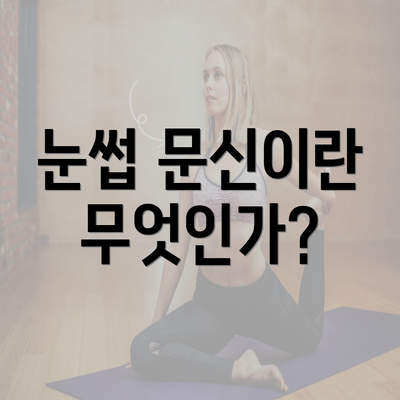 눈썹 문신이란 무엇인가?