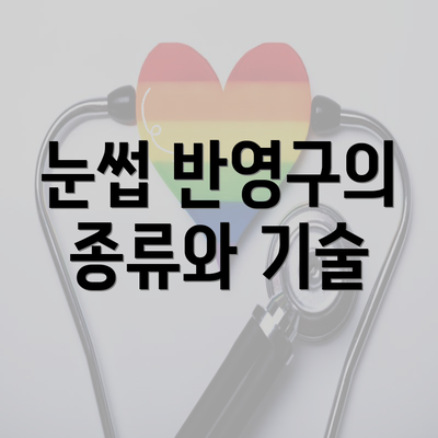 눈썹 반영구의 종류와 기술