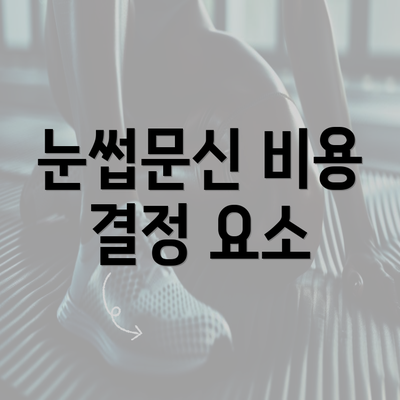 눈썹문신 비용 결정 요소