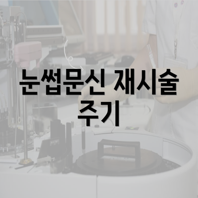 눈썹문신 재시술 주기