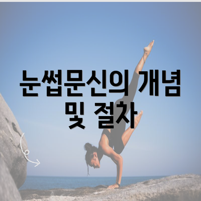 눈썹문신의 개념 및 절차