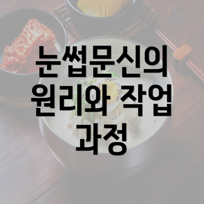 눈썹문신의 원리와 작업 과정