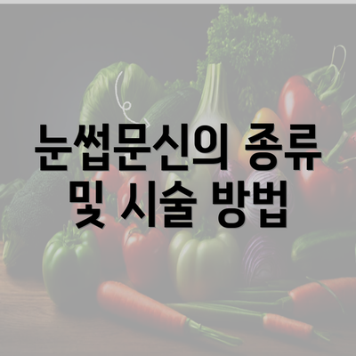 눈썹문신의 종류 및 시술 방법