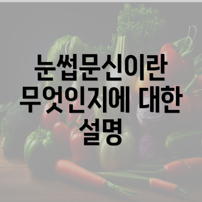 눈썹문신이란 무엇인지에 대한 설명