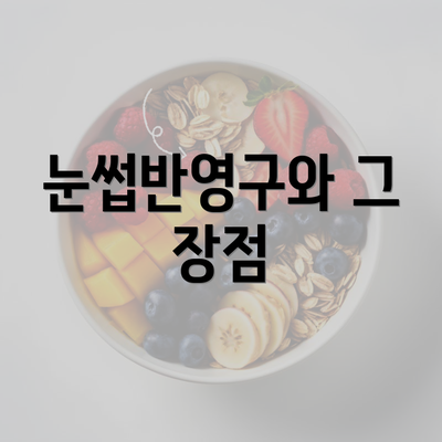 눈썹반영구와 그 장점