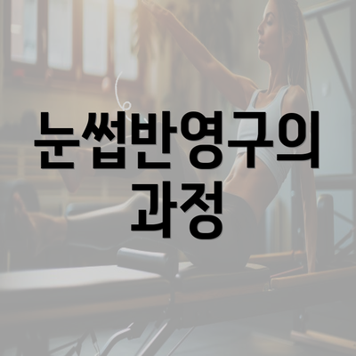 눈썹반영구의 과정