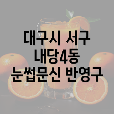 대구시 서구 내당4동 눈썹문신 반영구