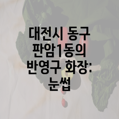 대전시 동구 판암1동의 반영구 화장: 눈썹