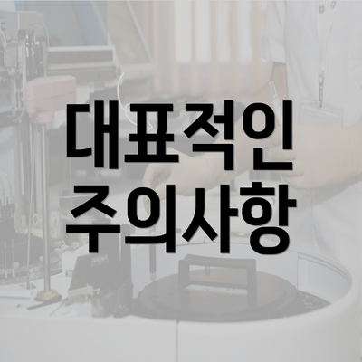 대표적인 주의사항