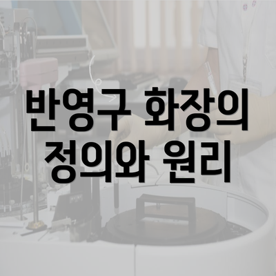 반영구 화장의 정의와 원리