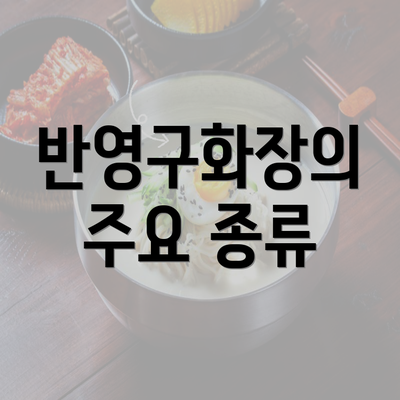 반영구화장의 주요 종류