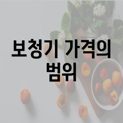 보청기 가격의 범위