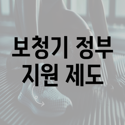 보청기 정부 지원 제도