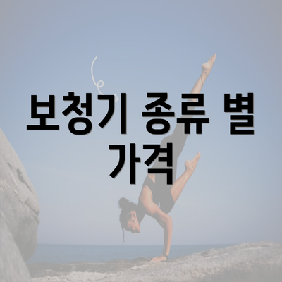 보청기 종류 별 가격