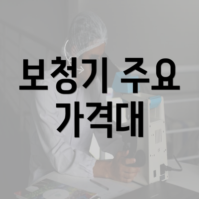 보청기 주요 가격대