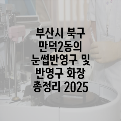 부산시 북구 만덕2동의 눈썹반영구 및 반영구 화장 총정리 2025