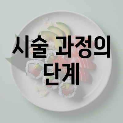 시술 과정의 단계