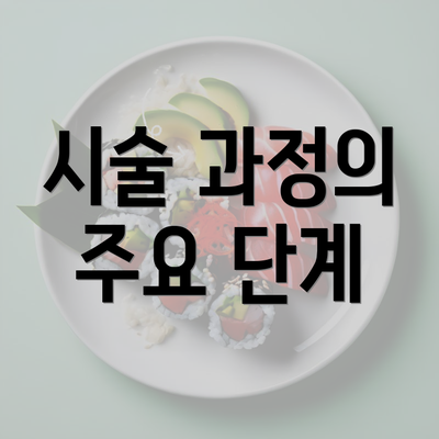 시술 과정의 주요 단계