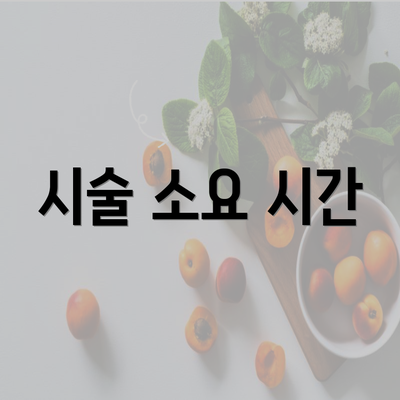 시술 소요 시간