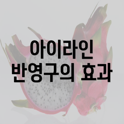 아이라인 반영구의 효과