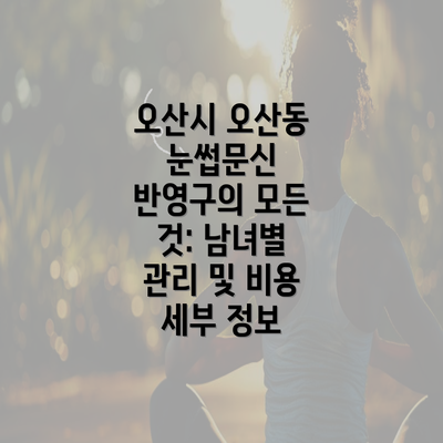 오산시 오산동 눈썹문신 반영구의 모든 것: 남녀별 관리 및 비용 세부 정보