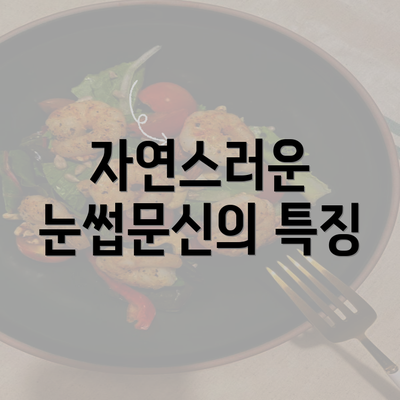 자연스러운 눈썹문신의 특징