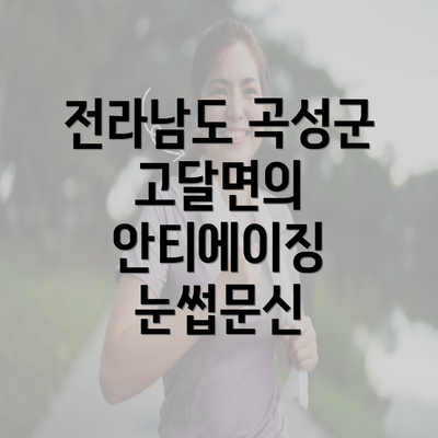 전라남도 곡성군 고달면의 안티에이징 눈썹문신