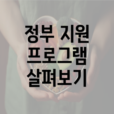 정부 지원 프로그램 살펴보기