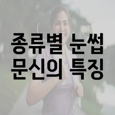 종류별 눈썹 문신의 특징