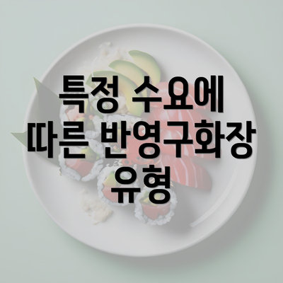 특정 수요에 따른 반영구화장 유형