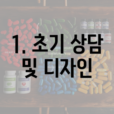 1. 초기 상담 및 디자인