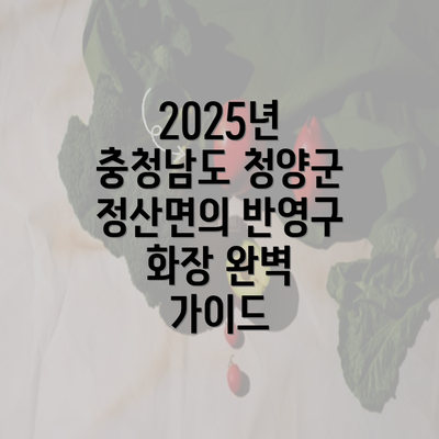 2025년 충청남도 청양군 정산면의 반영구 화장 완벽 가이드