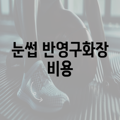 눈썹 반영구화장 비용